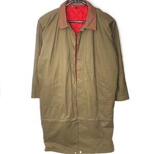 NWT Marlboro Gear‎ XL Mens Barn Trench Coat Lined Detachable Bottom Leather